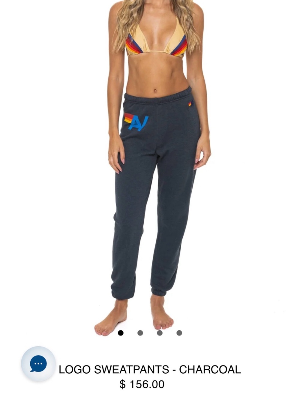 NEW aviator nation logo sweatpants M